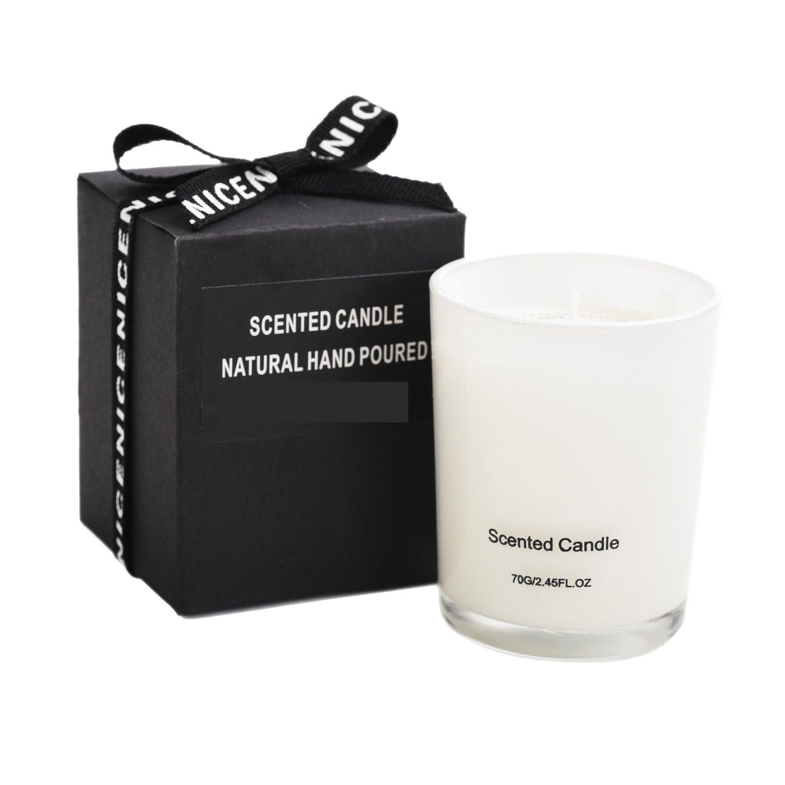 Direct from the manufacturer_ Black and white cylindrical candle holders, smoke-free soy wax, fragrance oil