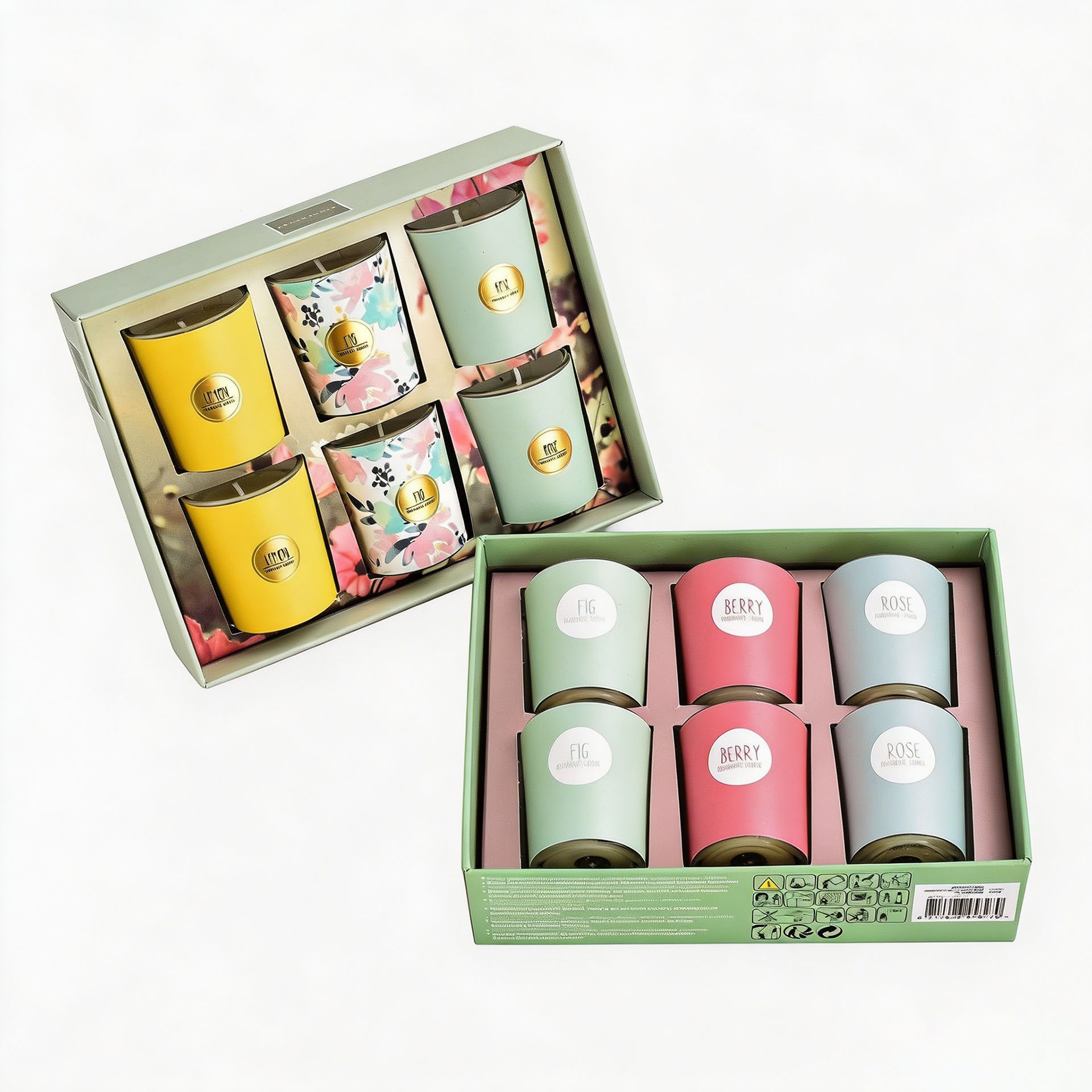 Direct from the factory: 6-pack of soy wax smoke-free aromatherapy candles—a romantic scented gift