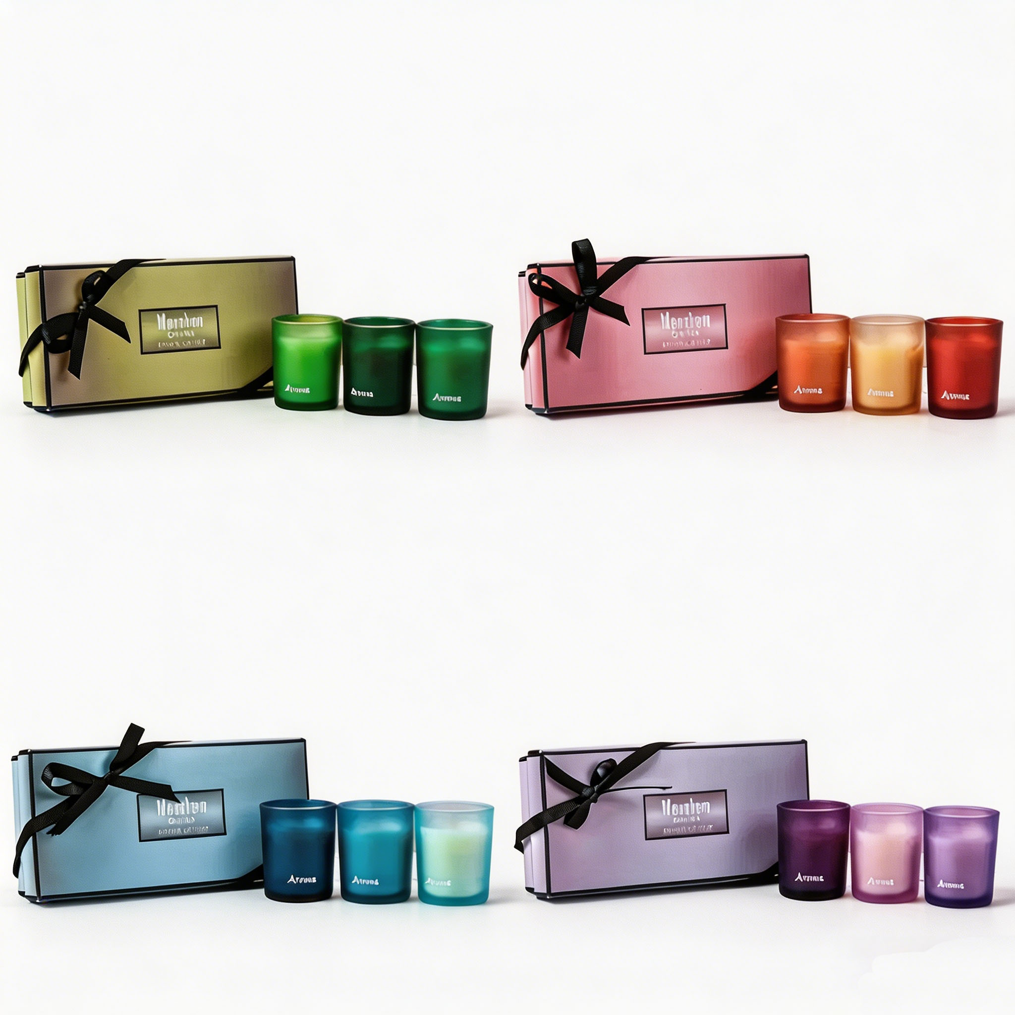 Direct sales from the factory_ Colorful aromatherapy soy wax candles for odor elimination, gift set