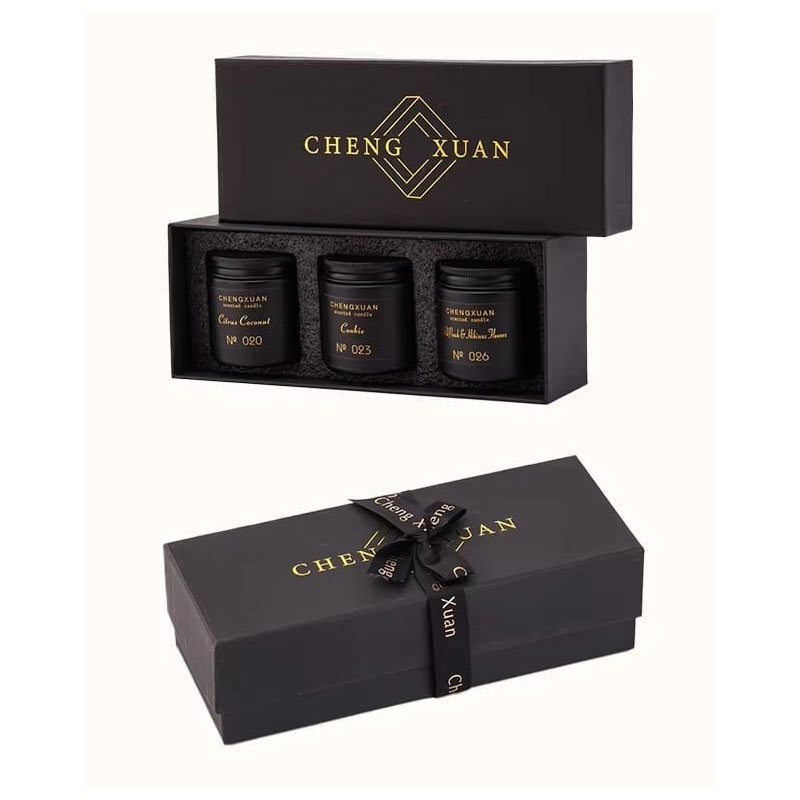 Healthy, Smoke-Free, Eco-Friendly Scented Candle Soy Wax Set Gift Modern Minimalist Style