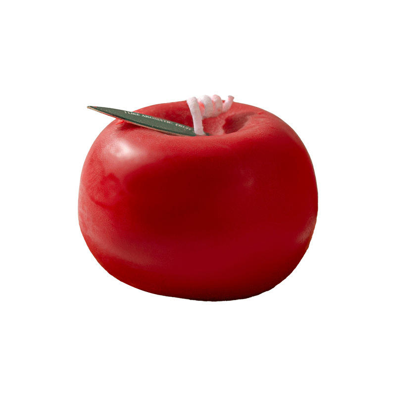 Cross-border Christmas handmade soy wax artificial apple-shaped scented candle Christmas
