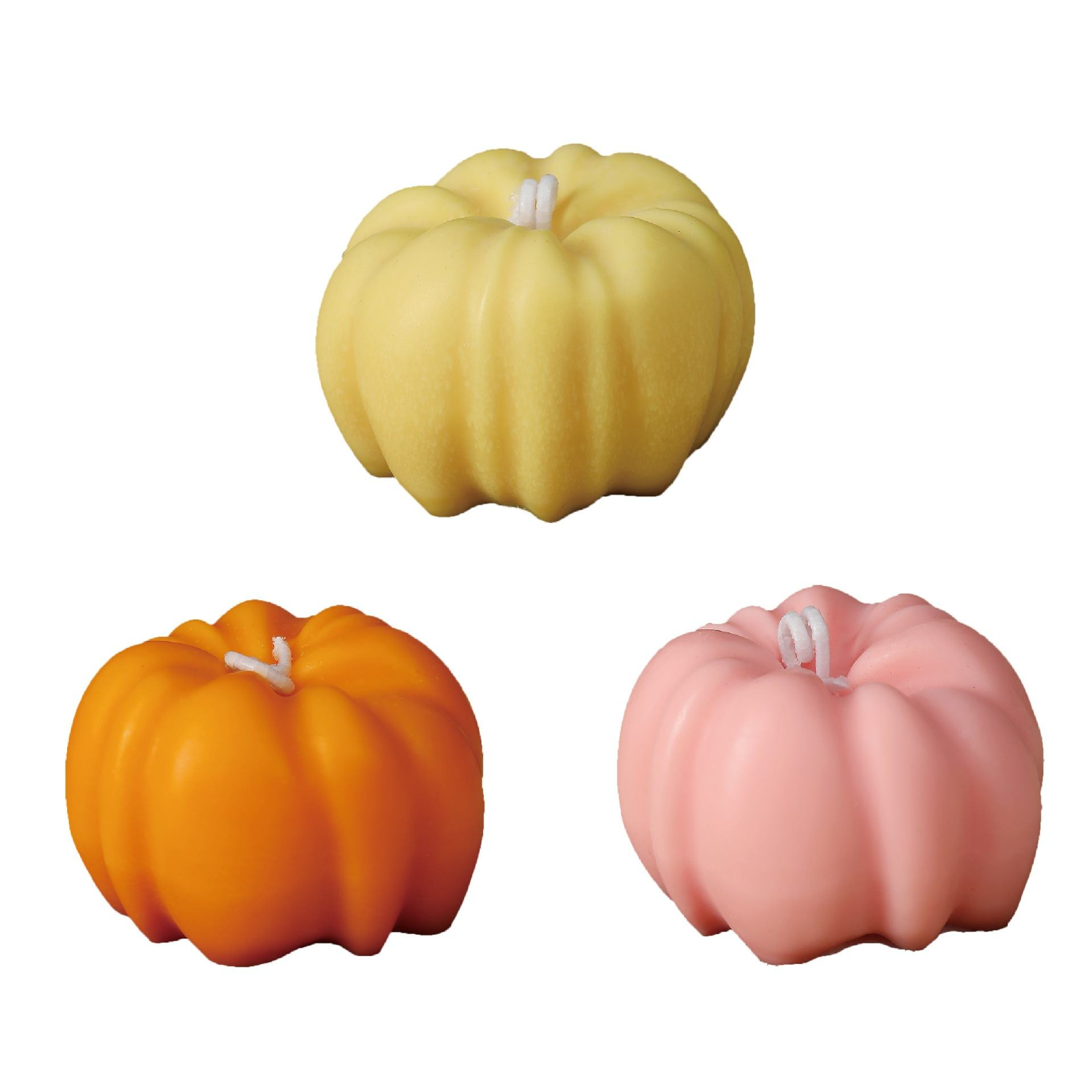 Halloween Pumpkin-Scented Soy Wax Candles Party Decoration Accessories Small Decorative Elements for Atmosphere